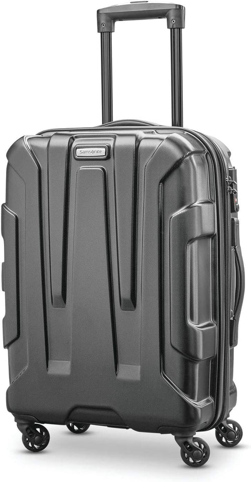 Samsonite Centric Hardside Expandable Luggage with Spinner Wheels, Black, Carry-On 20-Inch