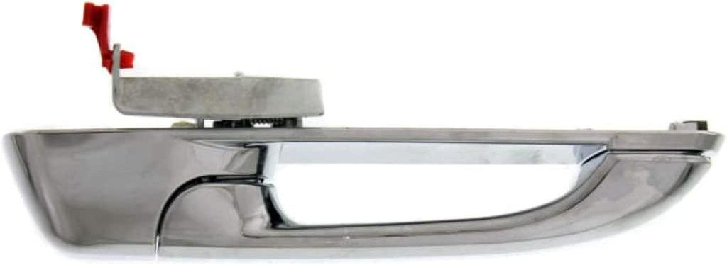 Compatible with Ram 1500 2011-2017 Exterior Door Handle Passenger Side Front or Rear, Chrome | Trim:All Submodels