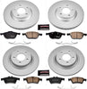 CRK5804 Coated Brake Rotor & Ceramic Brake Pads- Front & Rear