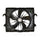 TYC Dual Radiator and Condenser Fan Assembly for 1500, Ram 1500 622320