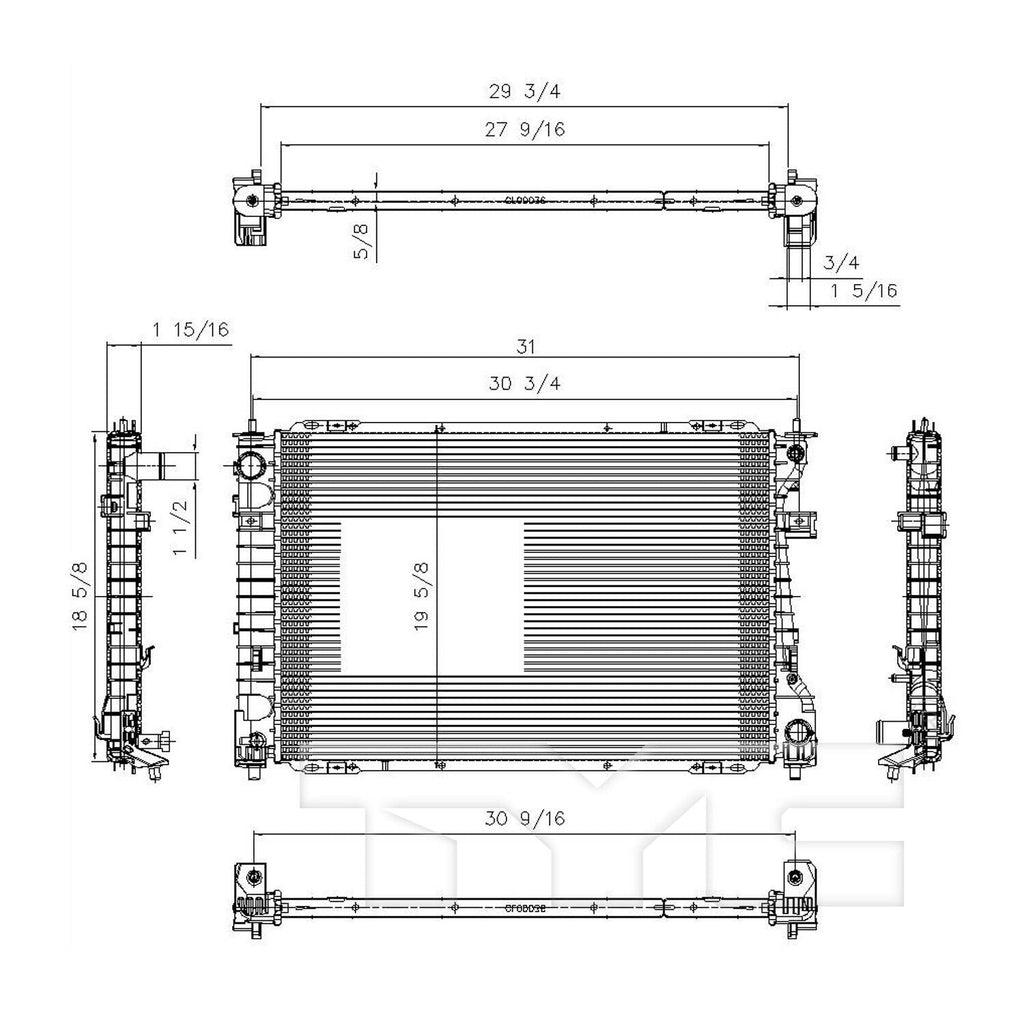 TYC Radiator for Escape, Tribute, Mariner 13040