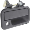 for Isuzu Pickup Exterior Door Handle 1988-1995 Front Passenger Side Textured Black | W/Key Hole| Trim:All Submodels