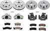 KCOE2763 Autospeciality Replacement Front and Rear Caliper Kit- OE Rotors, Ceramic Brake Pads, Calipers