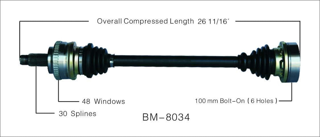 BM-8034 CV Axle Shaft