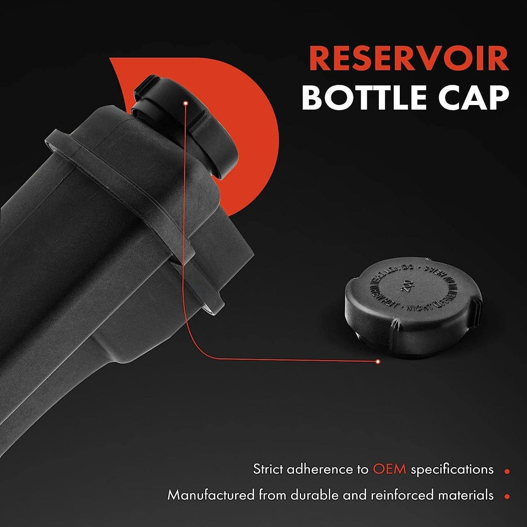 A-Premium Engine Coolant Overflow Recovery Reservoir Tank Compatible with BMW [E39 E38, 2.5L 2.8L 3.0L], 525I 01-03 & 528I 99-00 & 530I 01-03 & 728I 95-01, Replace# [ 17111436381 5715334003 603-536 ]