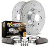 K5584-36 Front and Rear Z36 Truck & Tow Brake Kit, Carbon Fiber Ceramic Brake Pads and Drilled/Slotted Brake Rotors