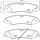Brembo Front Disc Brake Pad Set for Land Rover (P44022)