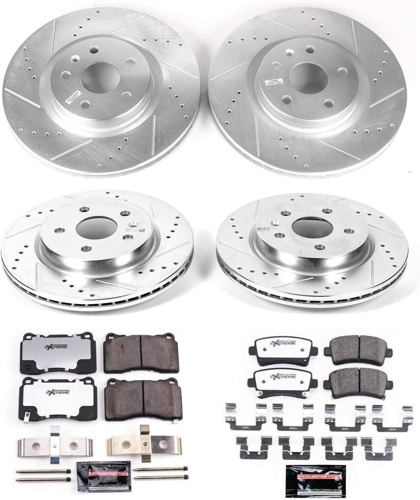 K6392-26 Front & Rear Z26 Street Warrior Brake Kit Buick Cadillac