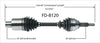 FD-8120 CV Axle Shaft