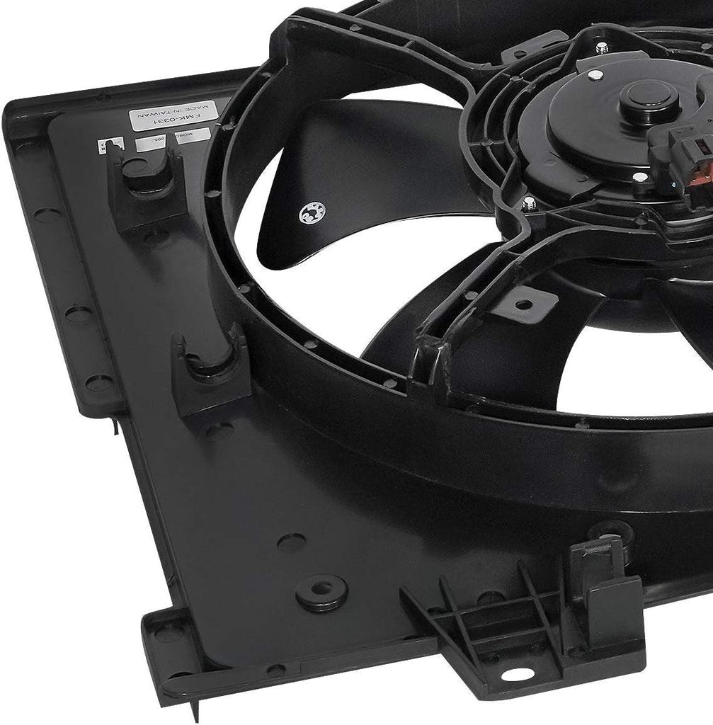 OEM-RF-0219 Factory Style Radiator Cooling Fan Assembly Cooling Efficiency Improved Direct Replacement [Compatible with 03-08 Mazda 6 Fits 2.3L 2.3T Engines] Black