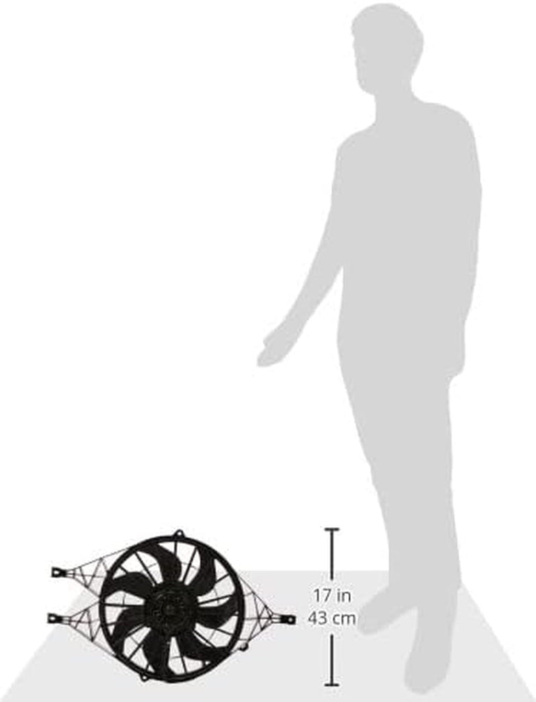 Dorman 620-029 Engine Cooling Fan Assembly Compatible with Select Dodge Models,Black