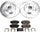 K7353 Front Z23 Carbon Fiber Brake Pads with Drilled & Slotted Brake Rotors Kit
