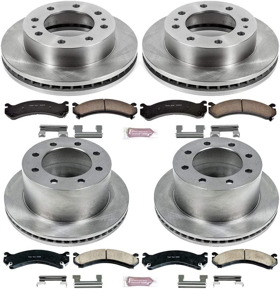 KOE5338 Autospecialty Front and Rear Replacement Brake Kit-Oe Brake Rotors & Ceramic Brake Pads