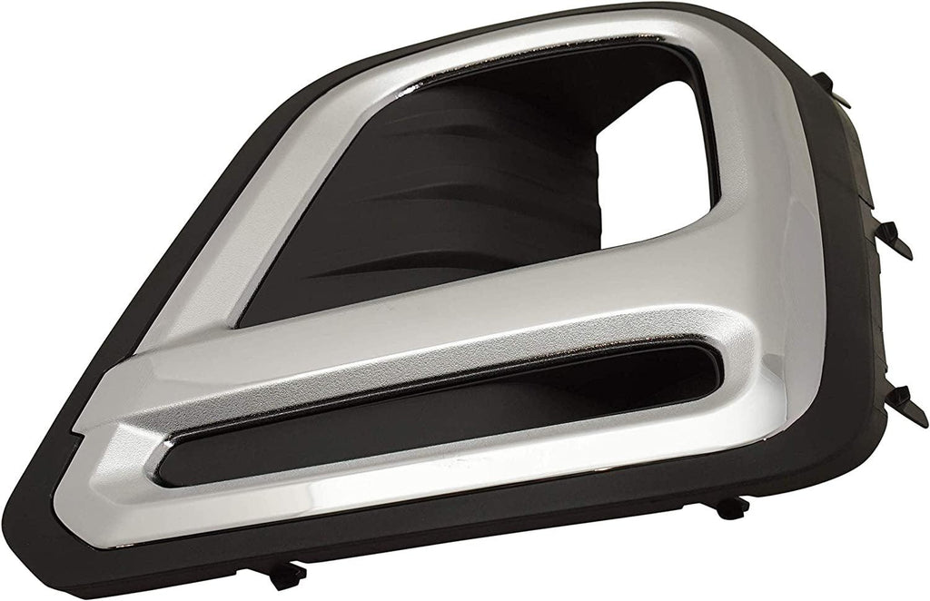 Front Fog Lamp Molding Compatible with 2019-2020 Subaru Forester Passenger Side Black with Chrome Trim Premier/Touring Models