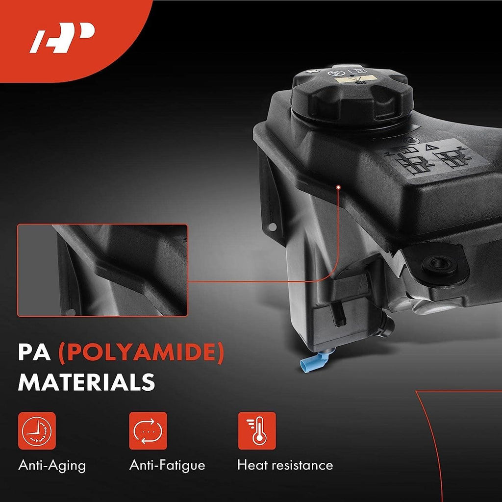 A-Premium Engine Coolant Overflow Recovery Reservoir Tank [W/Cap & Sensor] Compatible with BMW 335D [E90] 2009 2010 2011 [3.0L Diesel], Replace for # 17138570079