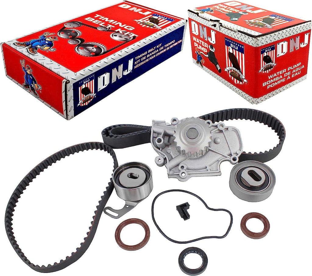 DNJ TBK219WP Timing Belt Kit with Water Pump for 1990-1997 / Honda, Isuzu/Accord, Oasis, Odyssey, Prelude / 2.2L / SOHC / L4 / 16V / 2156Cc / F22A1, F22A4, F22A6, F22B2, F22B6