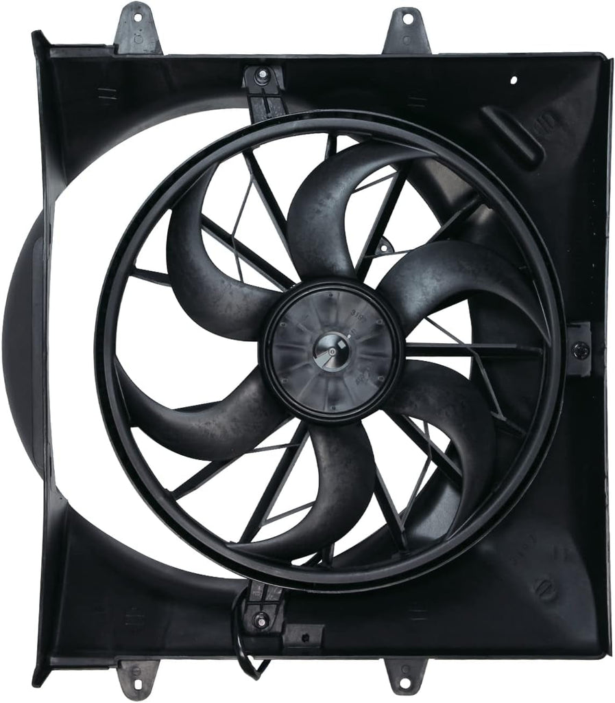 620200 Cooling Fan Assembly Compatible with 1999-2003 Jeep Grand Cherokee, Black