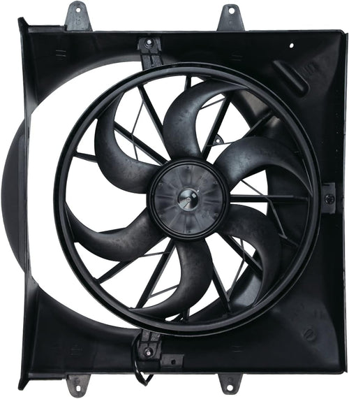 620200 Cooling Fan Assembly Compatible with 1999-2003 Jeep Grand Cherokee, Black