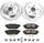 K7739 Rear Z23 Carbon Fiber Brake Pads with Drilled & Slotted Brake Rotors Kit