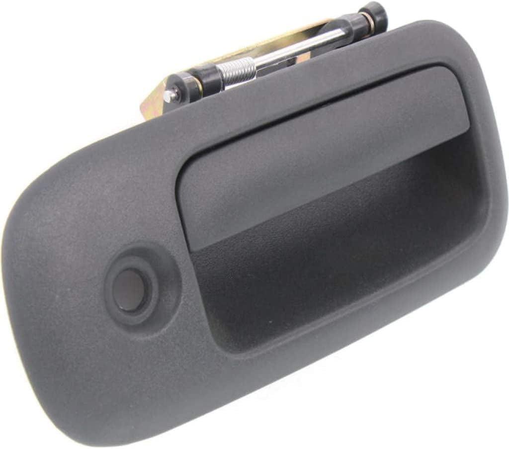 for Chevy Express 3500 Exterior Door Handle Front Passenger Side Textured Gray 1996-2002 | with Key Hole | Trim: Base/Ls | GM1311145 | 15167640