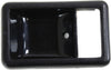 Door Handle Trim Set of 2 Compatible with 1984-1989 Toyota Pickup, 1984-1989 Toyota 4Runner, 1984-1989 Toyota Van Front or Rear, Driver and Passenger Side Sedan Black