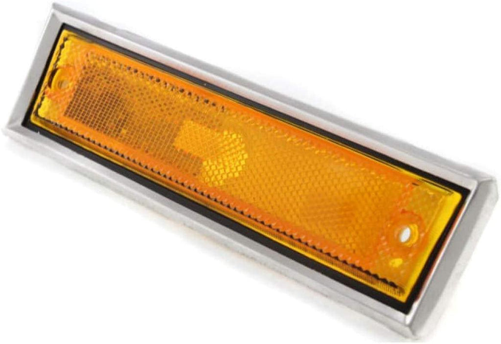 for Chevy C10 Suburban Side Marker Light 1982 83 84 85 1986 Passenger Side | Front | W/Chrome Trim | GM2551107 | 915558