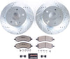Power Stop K2163-36 Front Z36 Truck & Tow Brake Kit, Carbon Fiber Ceramic Brake Pads and Drilled/Slotted Brake Rotors