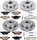 KOE5357 Autospecialty Front and Rear Replacement Brake Kit-Oe Brake Rotors & Ceramic Brake Pads