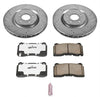 K4547-26 Front Z26 Carbon Fiber Brake Pads with Drilled & Slotted Brake Rotors Kit