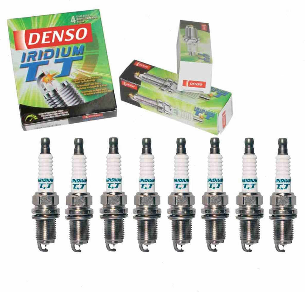 8 Pc DENSO Iridium TT Spark Plugs Compatible with Toyota Tundra 4.7L V8 2000-2009