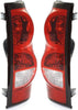 For Chevy Silverado 1500/2500 Series/3500 Single R/Wheel Tail Light 2004-2006 Driver and Passenger Side Pair Fleetside Dark Trim CAPA Certified | GM2800174 | GM2801174 | 15844157 | 15844156