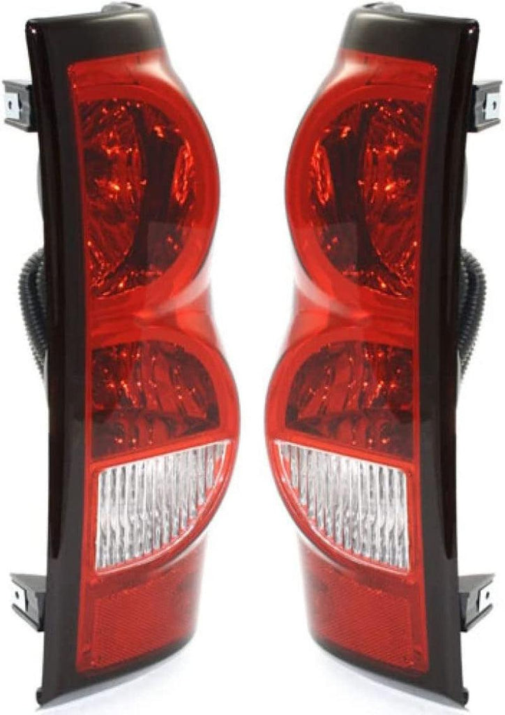For Chevy Silverado 1500/2500 Series/3500 Single R/Wheel Tail Light 2004-2006 Driver and Passenger Side Pair Fleetside Dark Trim CAPA Certified | GM2800174 | GM2801174 | 15844157 | 15844156