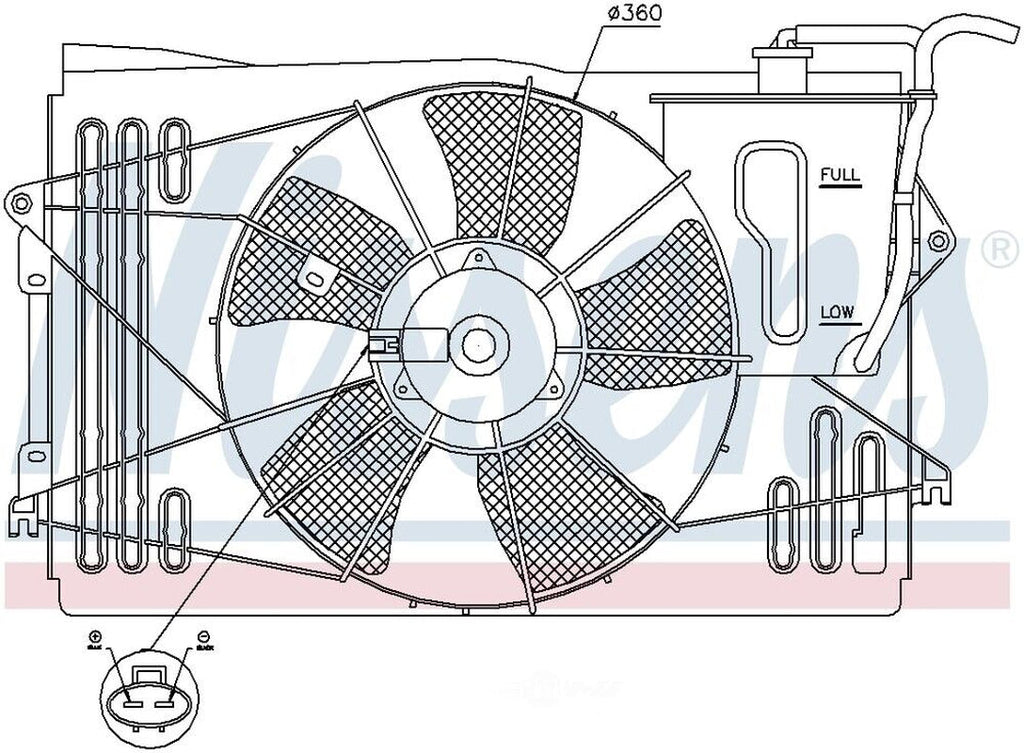 Engine Cooling Fan Assembly-Xrs Front Nissens 85232