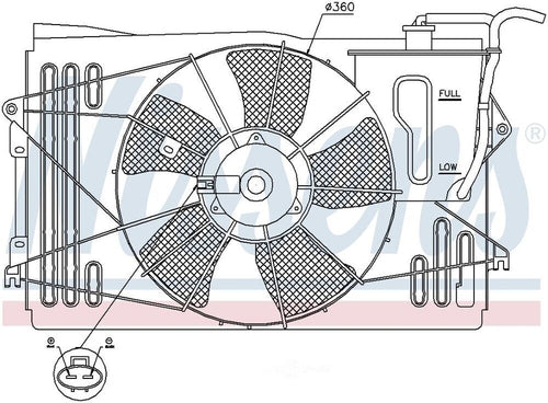 Engine Cooling Fan Assembly-Xrs Front Nissens 85232