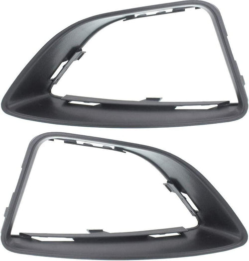 For Ford Fusion Fog Light Cover 2010 2011 2012 Driver and Passenger Side Pair/Set | Textured Black | DOT/SAE Compliance | FO1038121 + FO1039121 | AE5Z17E811EA + AE5Z17E810EA