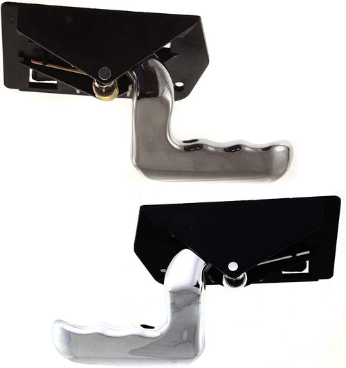 Interior Door Handle Set Compatible with 2000-2006 Chevrolet Tahoe, Fits 2000-2006 GMC Yukon, Fits 2002-2006 Cadillac Escalade Front, Driver and Passenger Side Chrome