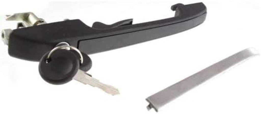 Front Exterior Door Handle Set of 2 Compatible with 1979-1984 Volkswagen Rabbit, Fits 1980-1983 Volkswagen Rabbit Pickup Textured Black Driver Side