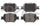 ADVICS AD0817 Disc Brake Pad Set, Black