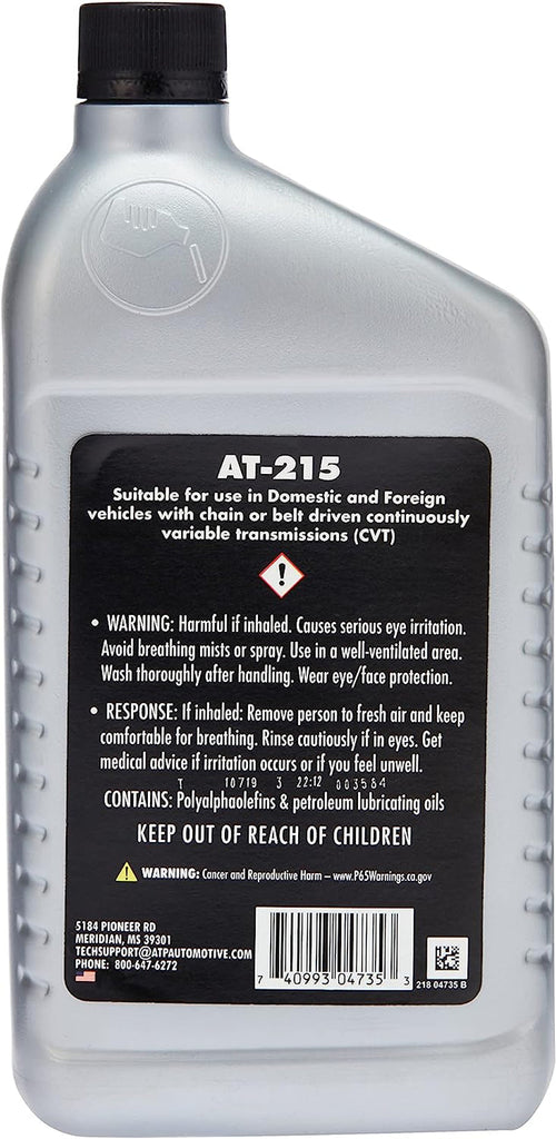 Automotive AT-215 Premium Fully Formulated CVT Fluid