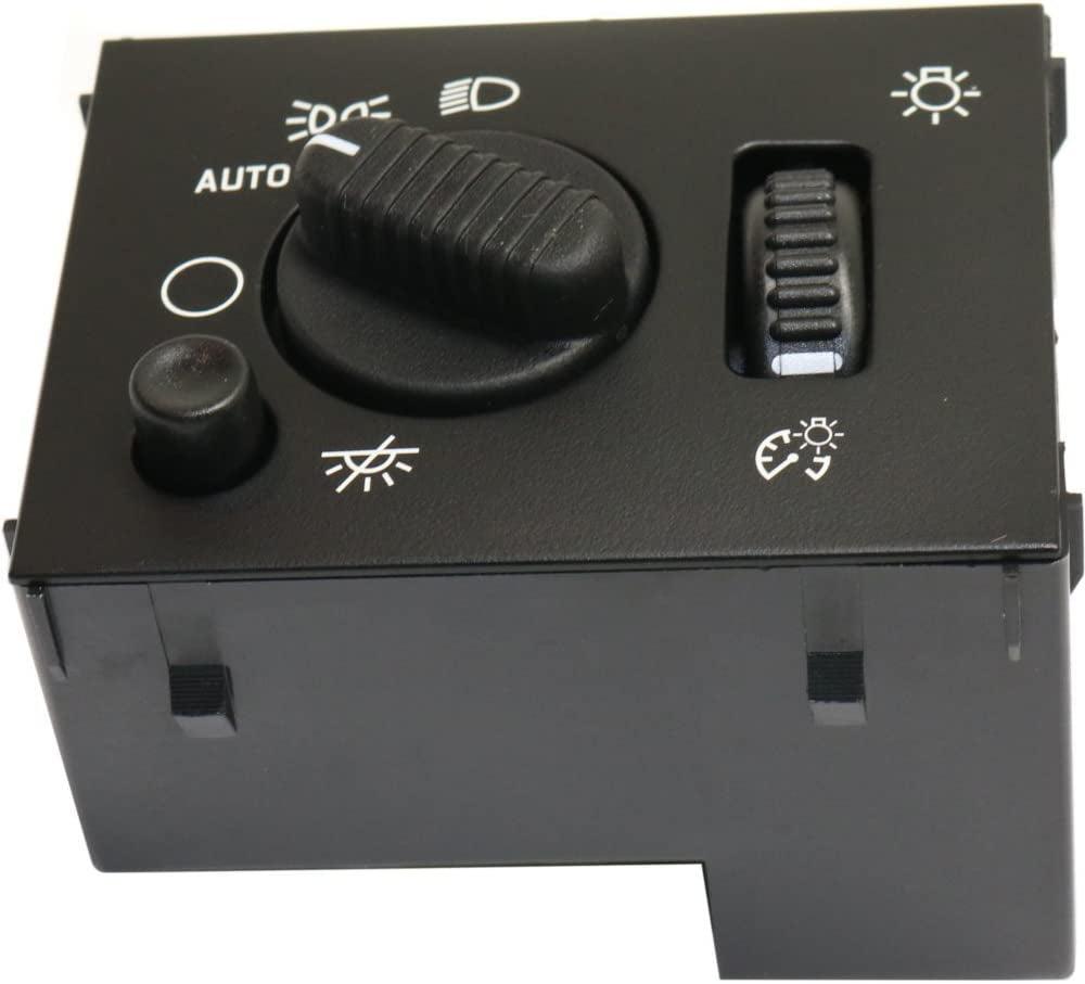 Evan-Fischer Dimmer Switch Compatible with Chevrolet Silverado 03-07 Also Controls Headlight and Dome Light