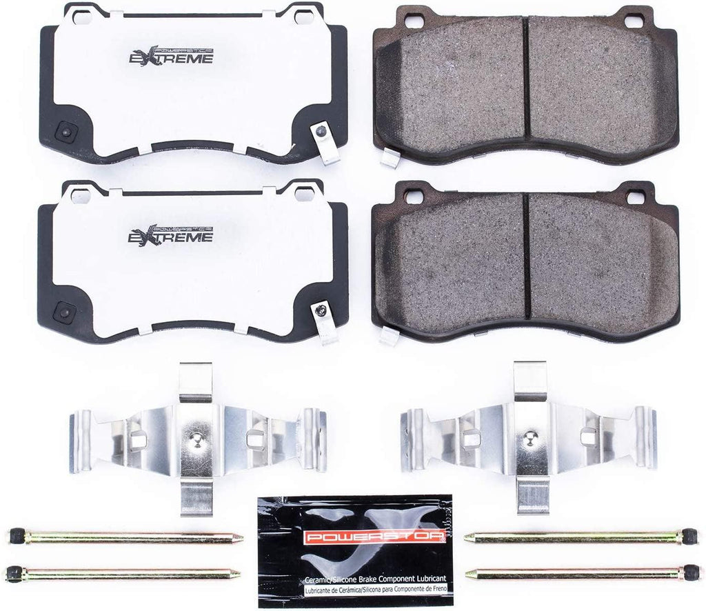 Front Z26-1298 Carbon-Fiber Ceramic Brake Pads Z26 Street Performance