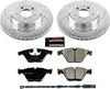 K6020 Front Z23 Carbon Fiber Brake Pads with Drilled & Slotted Brake Rotors Kit