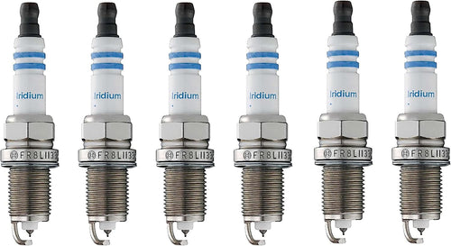 Premium OE Fine Wire Set of 6 Double Iridium Spark Plugs for Acura Honda Mazda