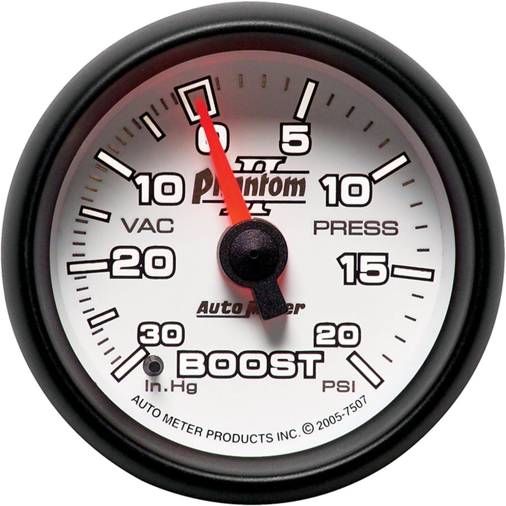 7507 Phantom II Mechanical Boost/Vacuum Gauge, 2.3125 In.