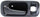 for Honda CR-V Interior Door Handle Rear, Driver Side Gray (1997-2001) | with Door Lock Hole | Trim: LX/EX/SE | HO1552105 | 72664S10000ZA