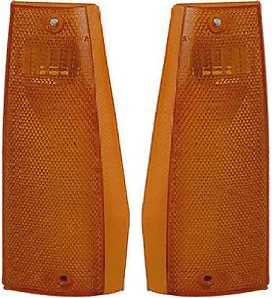 For Jeep Cherokee Side Marker Light Assembly Unit 1984-1996 Driver and Passenger Side | Pair | CH2550113 + CH2551113