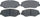 17D914C Professional Ceramic Front Disc Brake Pad Set