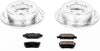 K1202 Rear Z23 Carbon Fiber Brake Pads with Drilled & Slotted Brake Rotors Kit