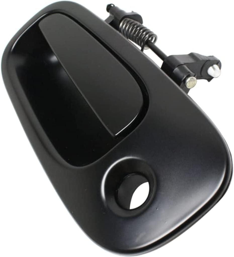 for Dodge Challenger Exterior Door Handle Front, Driver Side Primed (2008-2010) | with Key Hole| Trim: