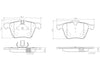 Brembo Front Disc Brake Pad Set for F-Type, XJ, XF (P36028N)